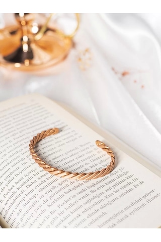 Bakır Concept Rose Mat Bakır Bileklik Çok Renkli