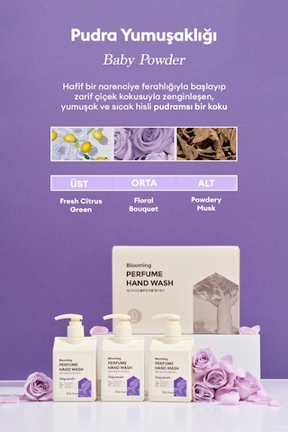 Nemlendirici Ve Yumuşatıcı Parfümlü Sıvı Sabun Mılk Baobab Blooming Perfume Hand Wash Baby Powder