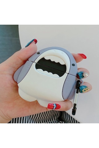 Microsonic Apple Uyumlu AirPods Pro 2.Nesil Kılıf Cartoon Figürlü Silikon Crtn-Fgr-Kpkblk