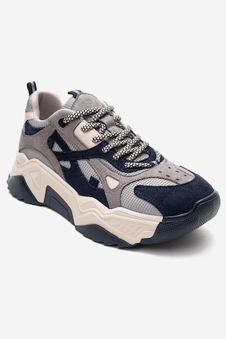 Luvishoes Lecce Lacivert Süet Multi Kadın Spor Ayakkabı Lacivert