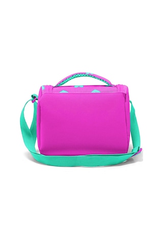 Coral High Kids Neon Pembe Su Yeşili Kalp Desenli Thermo Beslenme Çantası 11806