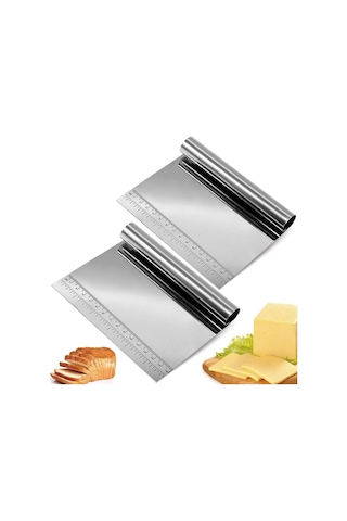 Lexroo Hamur Kesici Çelik,metal Hamur Sıyrıcı,pasta Sıyırma Aparatı,hamur Dilimleyici,pasta Ve Çok Renkli