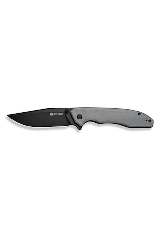 Sencut Sylor Gray G10 Handle Black D2 Blade Kamp Çakı Gri