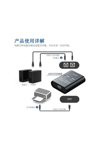 Lemestar Usb 2 Portlu Kvm Anahtarı - 1 Giriş 2 Çıkışlı Usb Paylaşımı, Baskı Ve Veri Transferi İçin Renkli Usb A + 2 Kare Portlu Aygıt
