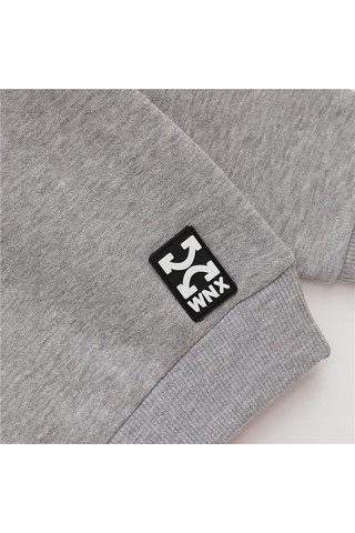 Wanex Erkek Çocuk Uzun Kol Kalın Sweatshirt - 16044 Gri Melanj
