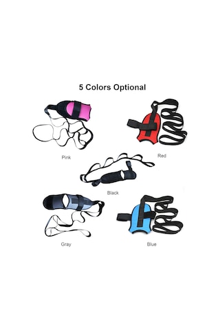 Geeroyoo Ayak Ve Vücut Germe İçin Ayarlanabilir Yoga Germe Kayışı - Pembe, Erkek Kadın Her Yaşta Kullanım Pembe