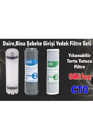 Sulook Atlas Daire Girişi 3'Lü Silifozlu Yedek Filtre Kireç Önleyici