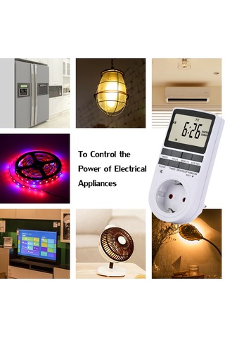 Teltree "2'li Paket Programlanabilir Dijital Zamanlayıcı Priz - Lcd Ekran, 10 Program, Enerji Tasarrufu" Diğer