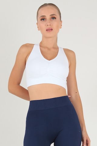 Doremi Çift Kat Kaplı Kalın Askılı Bralet Beyaz-m-l BEYAZ Beyaz