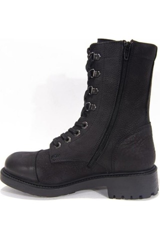 Hammer Jack 102-18354 Kadın Yıkama Nubuk Deri  Bot Siyah