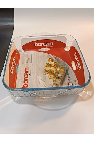 Borcam Orta Boy Kare Tepsi 1 Adet Fırın Tepsisi 59384 Çok Renkli