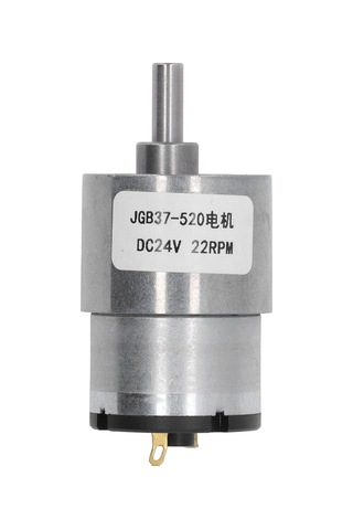 Jeemson Alüminyum Kasa Bakır Bobinli Worm Gear Motor, Dc 24v 22rpm, Otomatik Kilitleme, Düşük Gürültü, Yüksek Tork, Ev Ve Ofis Otomasyonu İçin