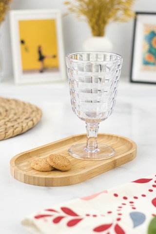 Allegra Şeffaf Kadeh Bardak - 450 Ml Tekli Akrilik Malzeme - Cam Değildir Kırılmaya Dayanıklı Şeffaf