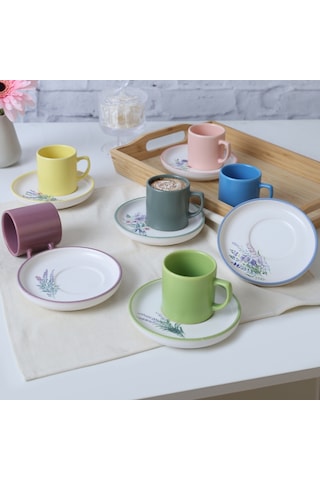 Keramika Elegant Blossoms Nordic Kahve Takımı 12 Parça 6 Kişilik 21788-93