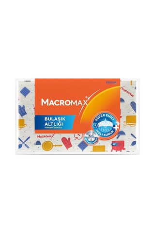 Macro Max Gümüş İyonlu Bulaşık Kurutma Matı, Süper Emici, Hızlı Kuruyan Koku Yapmaz Mutfak Altlığı Diğer