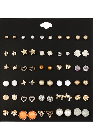 Wezone 30 Çift Kadın Kolye Seti, Pırlanta Ve İpek Takıları, Günlük Ve Özel Davetler İçin Zümrütlü Ve Geometrik Tasarımlar - E0119-1 Diğer