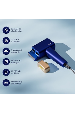Mavi Yeni Seri Mlay T16 1 Milyon Atım Standart Versiyon Epilasyon Cihazıcihazı Hr
