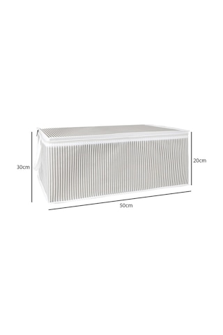 2 Adet Gri Çizgili Hurç Baza Altı Hurç 30x50x20 Cm Gri