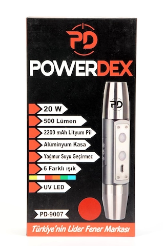 Powerdex Pd-9007 El Feneri Kırmızı