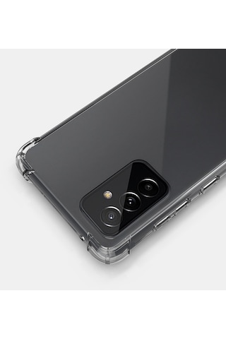 Samsung Galaxy Uyumlu A54 Kılıf Antishock Köşeli Şeffaf Sert Silikon