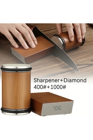 Techbloom Rolling Bıçak Bileyici Manyetik Bıçak Tutucu Elmas A-brown 400-1000 15 Ve 20 Derece Açılı Mutfak Aksesuarı