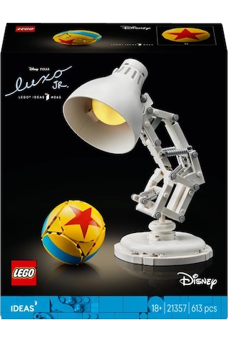 LEGO® Ideas | Disney Pixar Luxo Jr. 21357 - Yetişkinler için Koleksiyonluk Sergileme Modeli Yapım Seti (613 Parça)