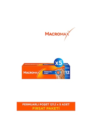 Fermuarlı Poşet - 12 Li X 5 Adet Avantaj Paket