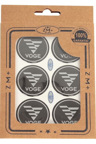 Voge Metalize Koruma Takozu Damla Etiket Sticker Çap Ø39.00mm