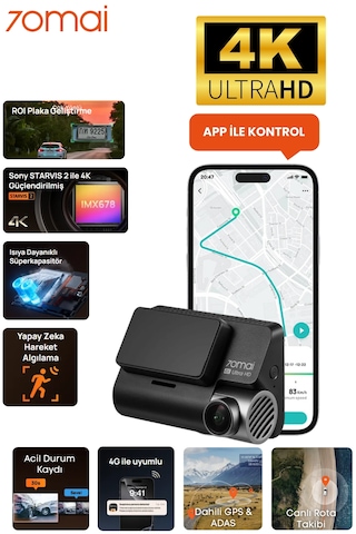 70mai Dash Cam 4k A810s Ön Kamera