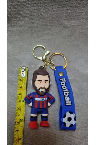 Messi Silikon Anahtarlık Büyük Boy Altın
