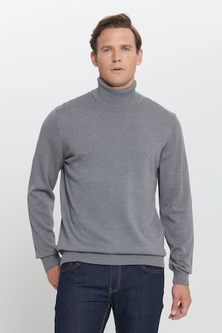 AC&Co / Altınyıldız Classics Altınyıldız Classics Tam Balıkçı Yaka Standart Gri Melanj Erkek Kazak 4a4924100058 001
