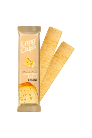 Long Chips Mashed Potato Snack Cheese Flavoured - Peynir Aromalı Patates Cipsi
