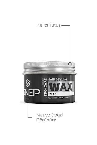 Sinep Pro-care Premium Seri Clay Kil Mat Wax 100 Ml