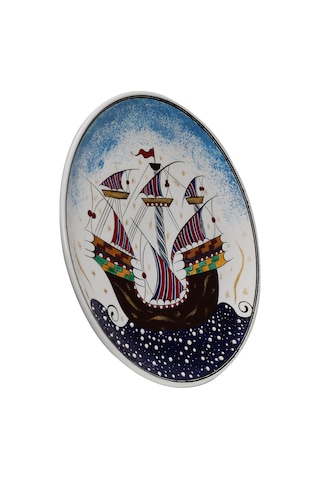 E38 El İşçiliği Çini Tabak 30 Cm - 6171