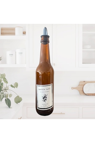 2'li Zeytinyağı Ve Sıvıyağ Şişesi Yağdanlık 750 Ml Çok Renkli