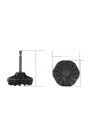 Kangvka Letoyo Elektrikli Tornavida Ucu Ve İp Sargı Aleti - Çift Fonksiyonlu Lure Balıkçılık Aksesuarı Siyah