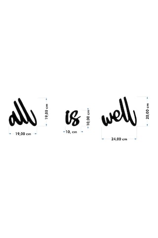 All Is Well Duvar Yazısı Ahşap Duvar Tablosu Dekoratif Duvar Süsü (512425249)