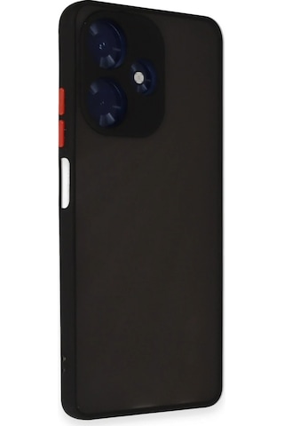 Newface - 911 - İnfinix Hot 30 4g Kılıf Montreal Silikon Kapak - Csmo-tex - - Siyah Sıyah