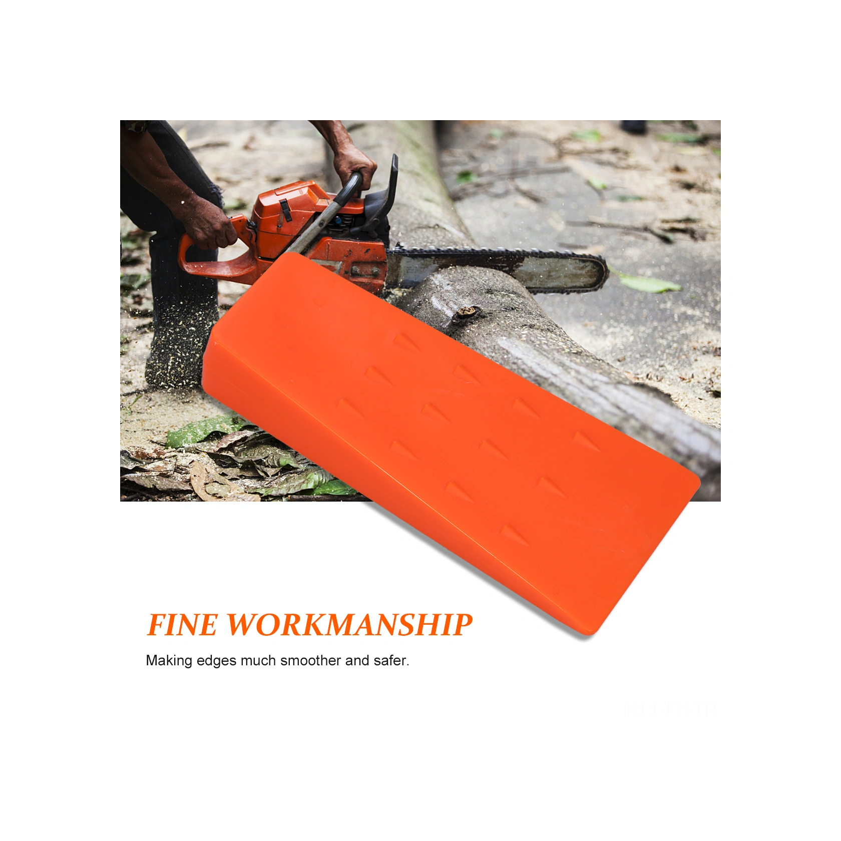 Folinda Oranj Plastik Odun Kesme Paleti 14cm - Uçlu Kiriş, Oduncu Aracı, Ahşap İşleme, 2 Adet Paket