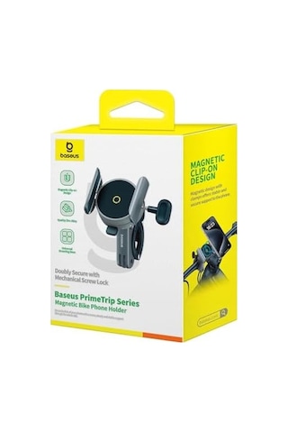 Primetrip Series Manyetik Bisiklet Telefon Tutucu, Cosmic, Siyah