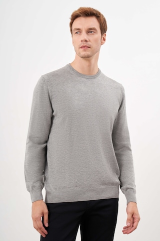 Morven Erkek Gri Basic Bisiklet Yaka Dynamic Fit Rahat Kesim Triko 26kc017006100 Gri Gri