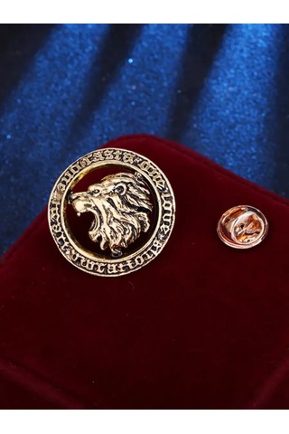 Olfil Broş-mini Aslan Asil Stil 221400943 Altın Rengi