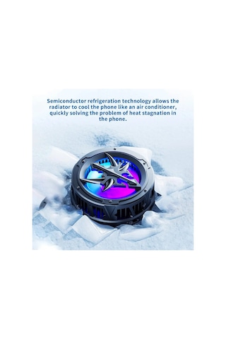 Al-10 2 Kademe Cep Telefonu Soğutucu Fan Rgb Li Manyetik Tutuculu