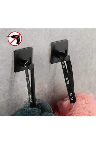 Tr Adet Paslanmaz Çelik Mat Siyah Banyo Askısı Bornoz Askısı Havlu Askısı Havluluk Paslanmaz Hooks Diğer