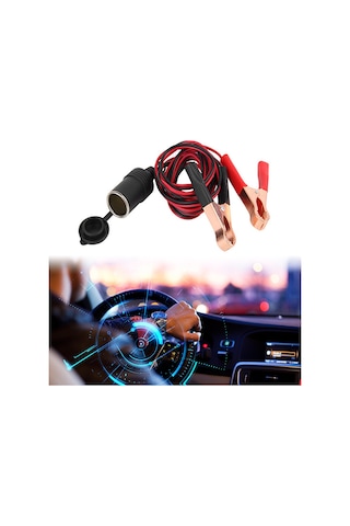 Samdoo 50a Sigortalı Araç Akü Bağlantı Kablosu - 18awg Kalın, 200cm Uzunluk, Su Geçirmez