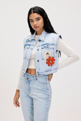 Joanne Ocean Blue Kadın Denim Yelek Açık Mavi