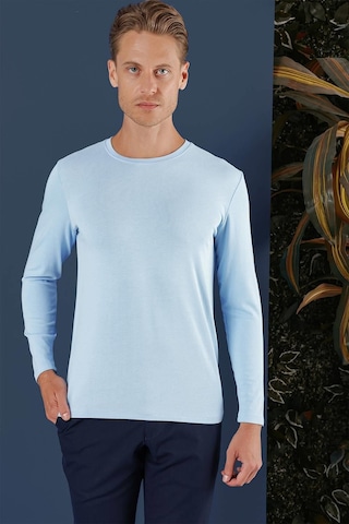 Efor Ts 870 Slim Fit Mavi Spor T-shirt Mavi