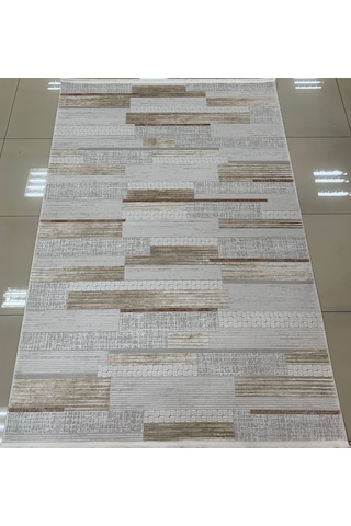 Padişah Halı Eternity 79817 020 Serisi Akrilik Salon Oturma Odası Halısı Krem - Kahve