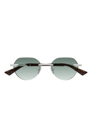 Bottega Veneta 1379s 002 51 Unisex Güneş Gözlüğü Gümüş