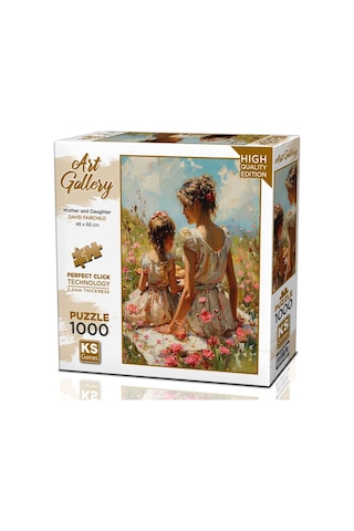 Ks Games 1000 Parça Anne Ve Kızı Puzzle - David Fairchild